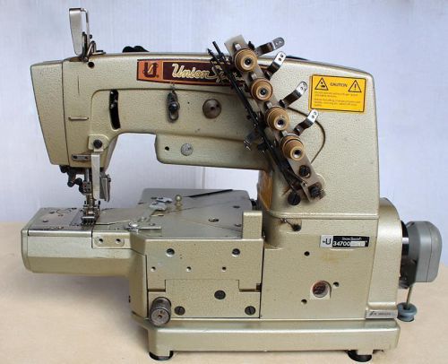 Union special 34700kpf12 3-needle 4-thread coverstitch industrial sewing machine for sale