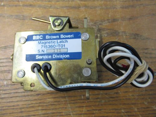 Bbc brown boveri 715360-t01 magnetic latch for sale