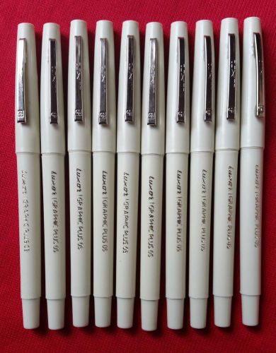 Luxor Graphic Plus Fibre Tip Micro Pen Fineliner Pen Assorted 10 Colours