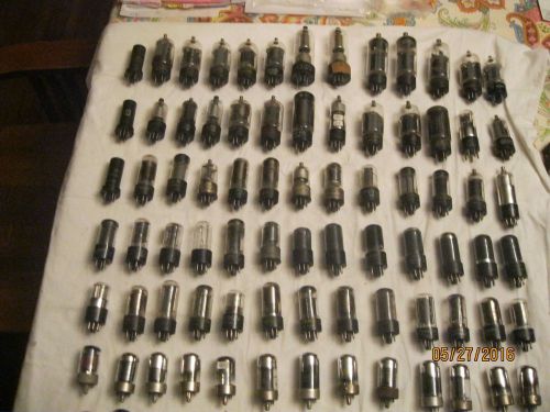 Lot of 91 Small Vintage Radio / Television Tubes (Lot 36) Untested