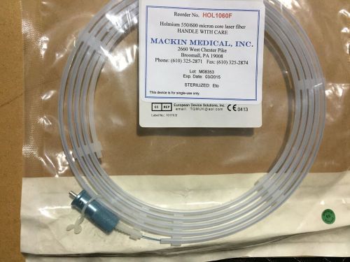 Mackin Medical # HOL1060F. Holmium 550/600 Micron Core Laser Fiber