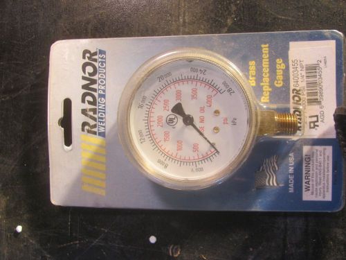 Radnor brass replacement gauge