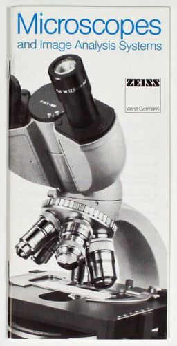 Zeiss Microscopes and Image Analysis Systems Brochure 1985 Product Catalogue