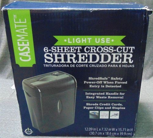 NEW CASE MATE 6 SHEET SHREDDER Store return tested