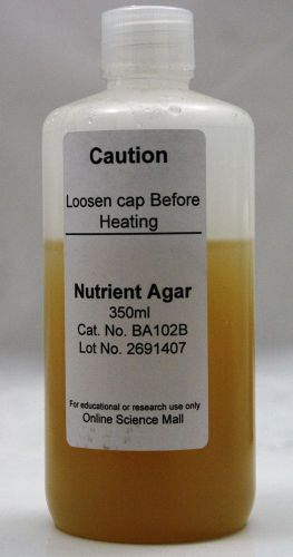Nutrient agar ready-to-pour 350ml science fair bacteria for sale