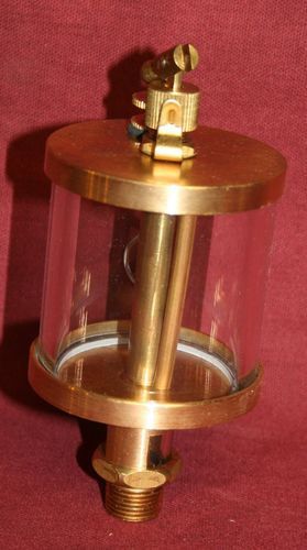 New brass gas engine drip oiler hit &amp; miss fairbanks steam size #4 for sale