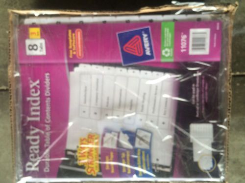 Ready Index Black &amp; White 8 Tabs - 12 Sets - New