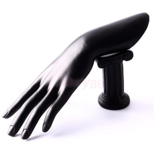 Female Black Mannequin Hand Resin Display Jewelry Bracelet Ring Stand Holder