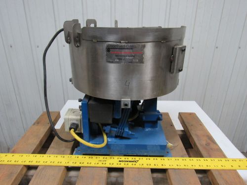 Moorfeed 71503 12&#034;x12&#034; vibratory bowl feeder base w/2 magnetic drivers 120v for sale