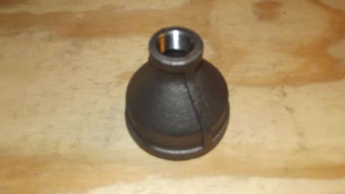 2 x 1/2 inch reducer coupling black  iron pipe threaded fittings -free shipping for sale