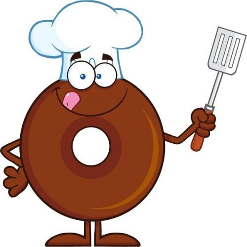 30 Custom Chocolate Doughnut Chef Personalized Address Labels