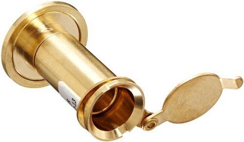 Rockwood 626.BRS Brass UL Listed 190-degree Door Viewer with Cover for 1-3/8&#034; to