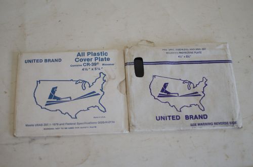 Set of two welding helmet lenses dark and clear protective cover 4.5&#034;x5.25&#034;