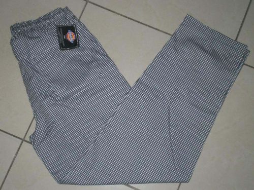 Dickies Chef Collection Four Pocket Checker Pant Sz XL