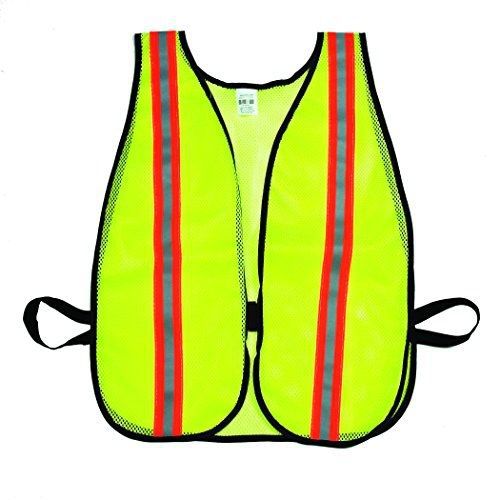 Mutual industries 16304-4553-1500 high visibility soft mesh safety vest with for sale