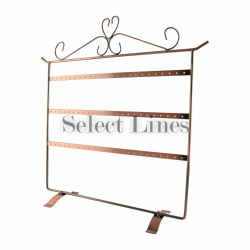 Copper Metal T-Bar 39 Pair Earring Jewelry Display !