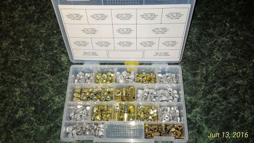 330 blind rivet nuts kit ribbed aluminum/steel rivnuts riv nut nutsert nutserts