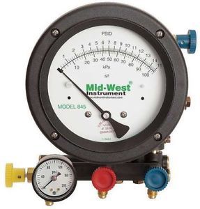 Midwest instrument 845-5 backflow preventer test kit, 5 valves for sale