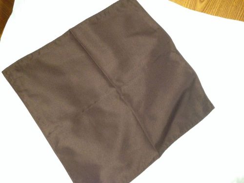 50 BROWN CHOCOLATE WEDDING/CATERING DINNER CLOTH LINEN NAPKINS 20X20