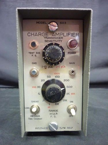 Kistler Charge Amplifier Model 357 Untested