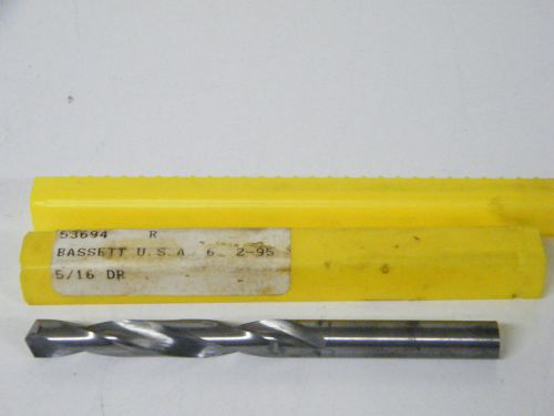 Bassett 5/16&#034; Split Pt Screw Machine Drill Bit