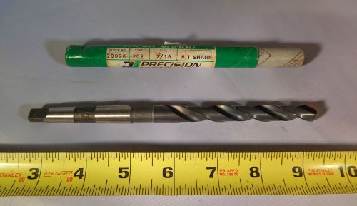 Precision twist taper  drill 7/16  #1 shank #20028 type 209 used for sale