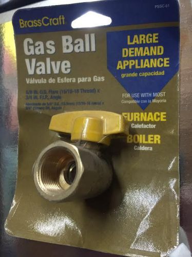 Brass craft gas ball valve fip angle pssc-61 for sale