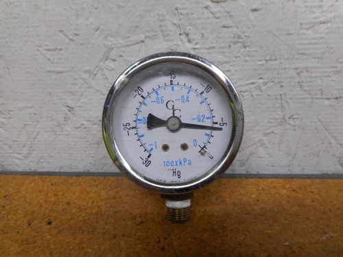 GEN. INST. CORP. 0 To -30 Hg 0 To -1 100xkPa Guage 1/8&#034; NPT Connector Used