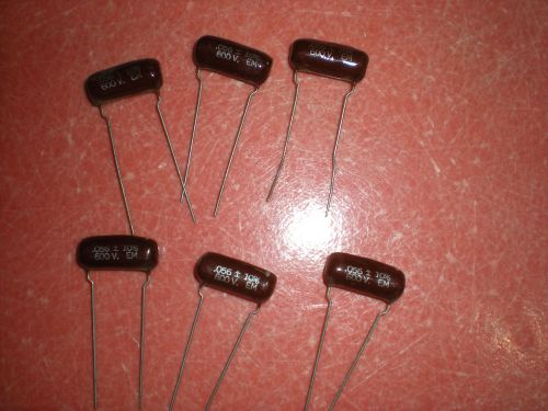 .056 Mfd UF 600 V  Polyester CAPACITORS Brown 6 pack