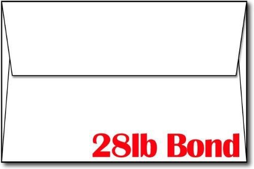28lb/70lb Bright White A9 Envelopes (5 3/4&#034; x 8 3/4&#034;) - 100 Envelopes - Desktop