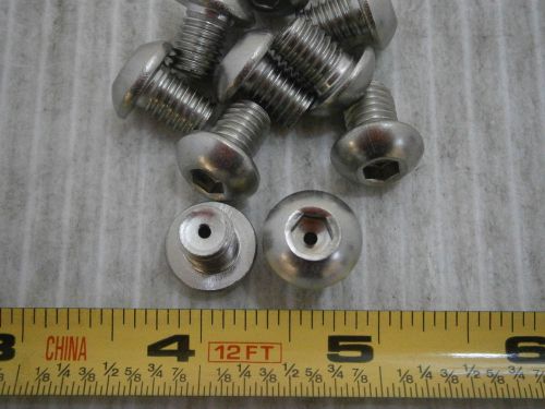 Machine screws m8 x 10 socket button cap stainless steel vented lot of 40 #397a for sale