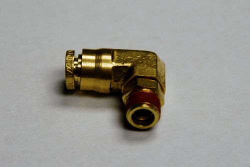 Brass fitting; push to connect elbow swivel 1/8 male, 1/4 ptc qty. 5 for sale