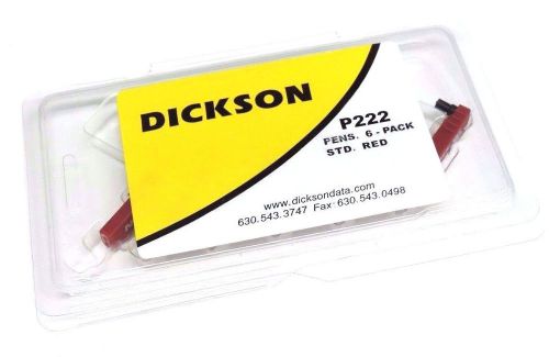 NEW DICKSON P222 PENS, 6-PACK STD, RED