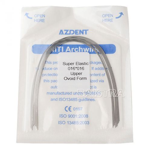 30 packs dental orthodontic super elastic niti archwire 016*016 upper ovoid ccq for sale
