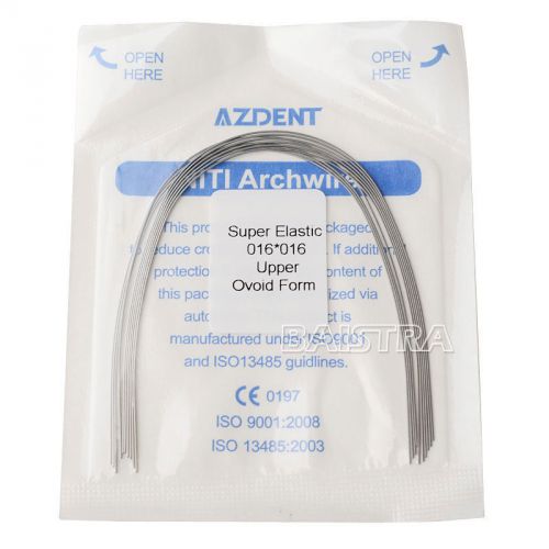 30 Packs Dental Orthodontic Super Elastic Niti Archwire 016*016 Upper Ovoid CCQ