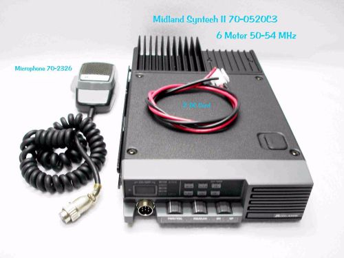 MIDLAND SYNTECH II 70-0520C FM MOBILE RADIO 50-54 MHz  6 Meter