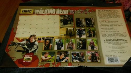 Walking Dead 2016 Desk Pad Planner Calendar