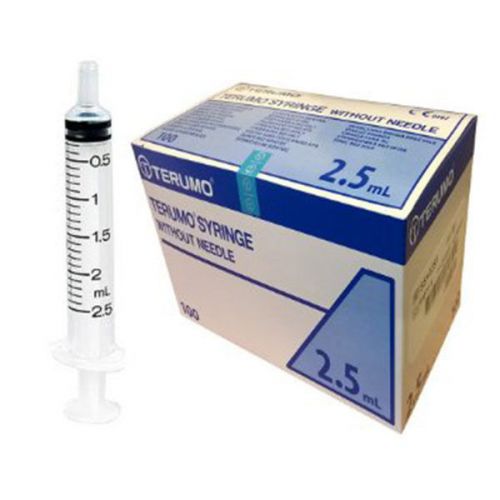 2.5ml Terumo Sterile Syringe 100 box - Long expiry date FREE DELIVERY
