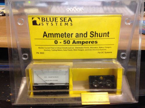 Blue Sea Systems Ammeter &amp; Shunt Comb. 0-50Amp BLU-8022