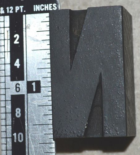 Vintage / Antique Letterpress Wood Printer&#039;s Type, N, 1 11/16&#034; tall