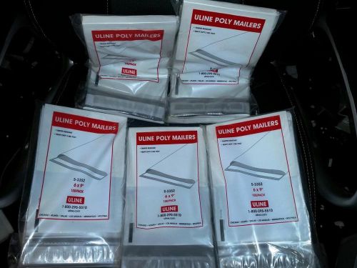 500 uline poly mailers 6&#034; x 9&#034; s-3352 nib mailing supplies for sale