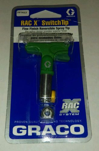 NEW Graco RAC X Switch Tip FFT412 Fine Finish Reversible Spray Tip