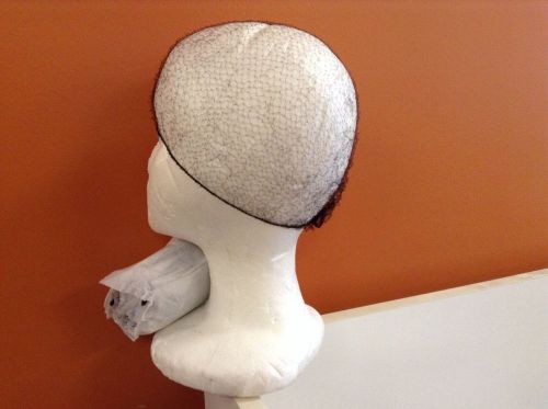 HAIR NETS BROWN/BLK FOOD SERVICE LAB MANUFACTURING 24&#034;  36 cnt Free Ship