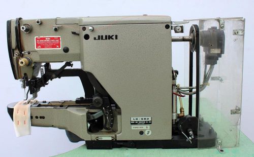 JUKI LK-982 Bar Tacker 28 Stitches 1/4-3/4&#034;  Industrial Sewing Machine 220V 3PH