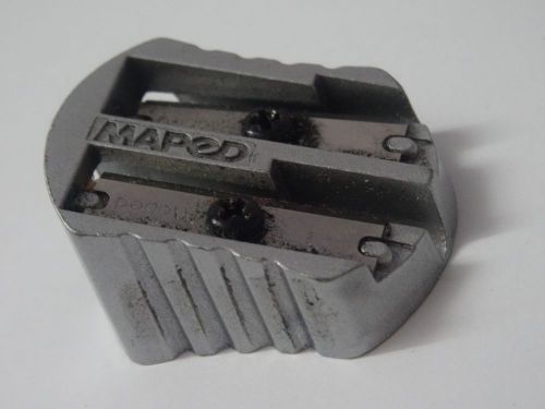 Maped Double Hole Metal Pencil Sharpener silver color made in china