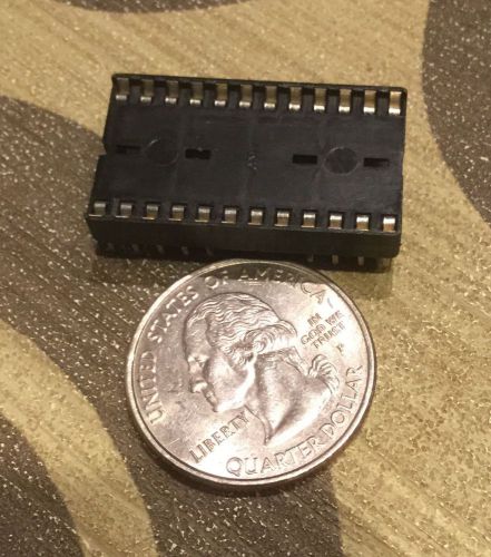 AMP 2-640361-1 24-Pin 2x12 Dip Through Hole Socket Quantity 3 removable IC chip