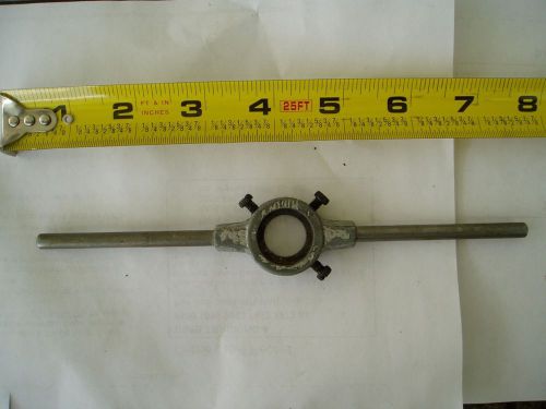 Die holder, stock, threading die handle for 3/4&#034; OD dies. Approx 7 1/2&#034; long.