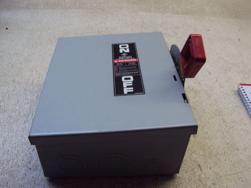 GENERAL ELECTRIC THN3361 SAFETY SWITCH MODEL 10  30A  USED
