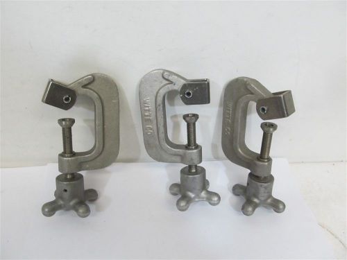 Witte co. sanitary swing away c-clamp - 1 lot of 3 clamps for sale