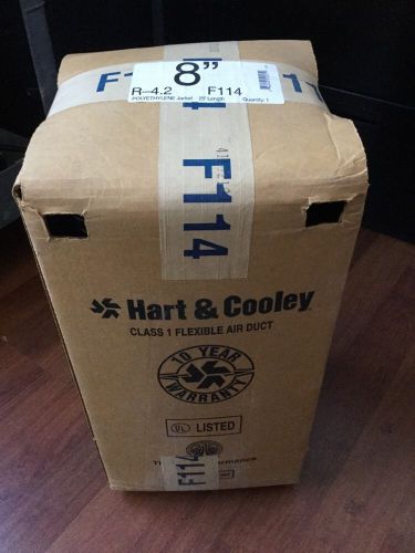 Hart &amp; cooley insulated foil flexible duct r4.2 f114, 8&#034;x 25&#039; for sale